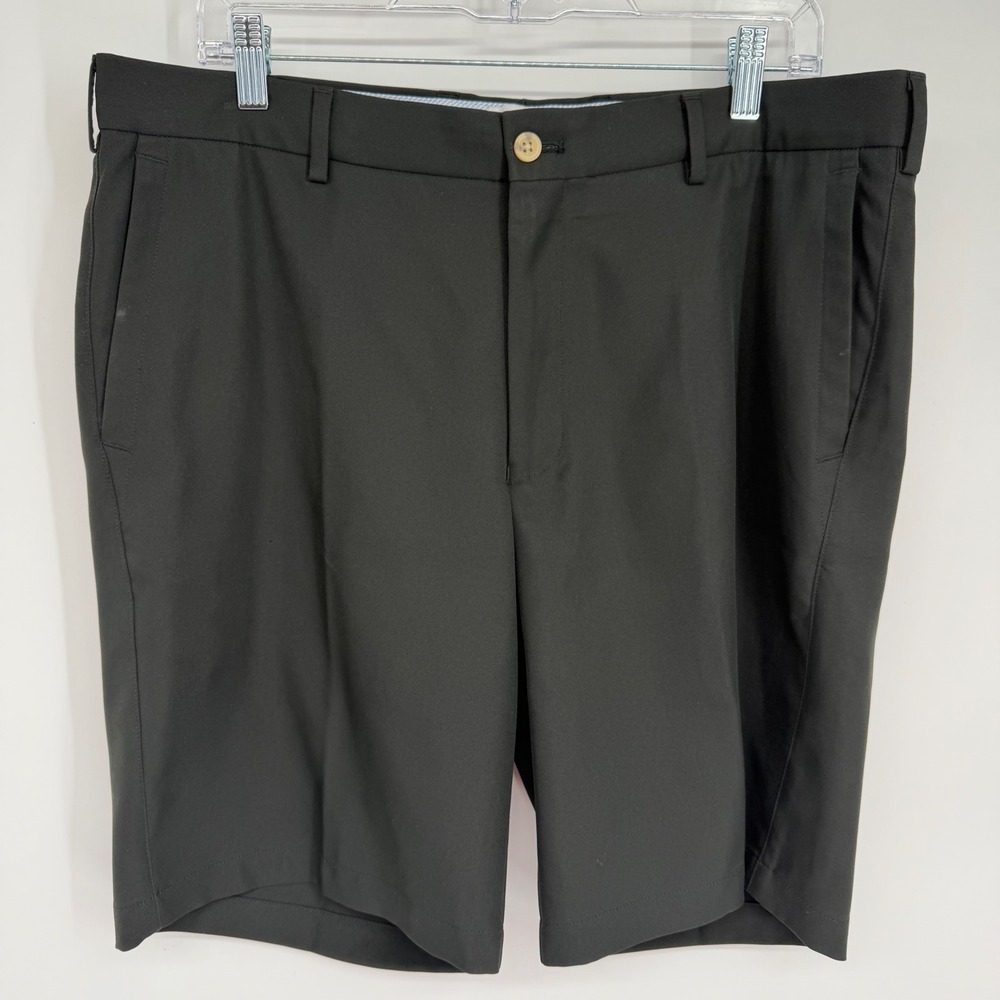 Peter Millar Crown Sport Mens Black Performance Golf Shorts Size 35
